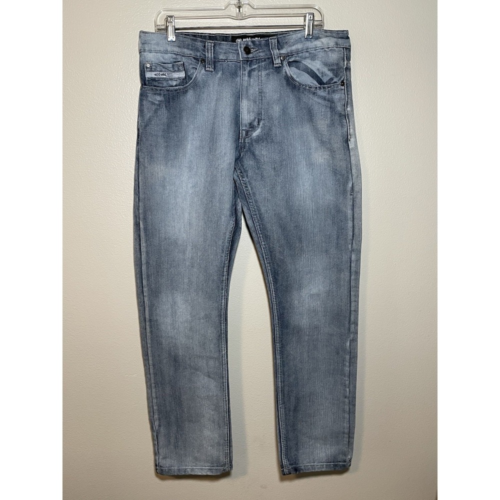 Ecko‎ Unltd Mens Athletic Fit Jeans Light Wash Blue Denim Size 32 Streetwear